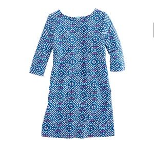 Vineyard Vines Girls Whale Tail Square Knit Dress (Lg - 14)